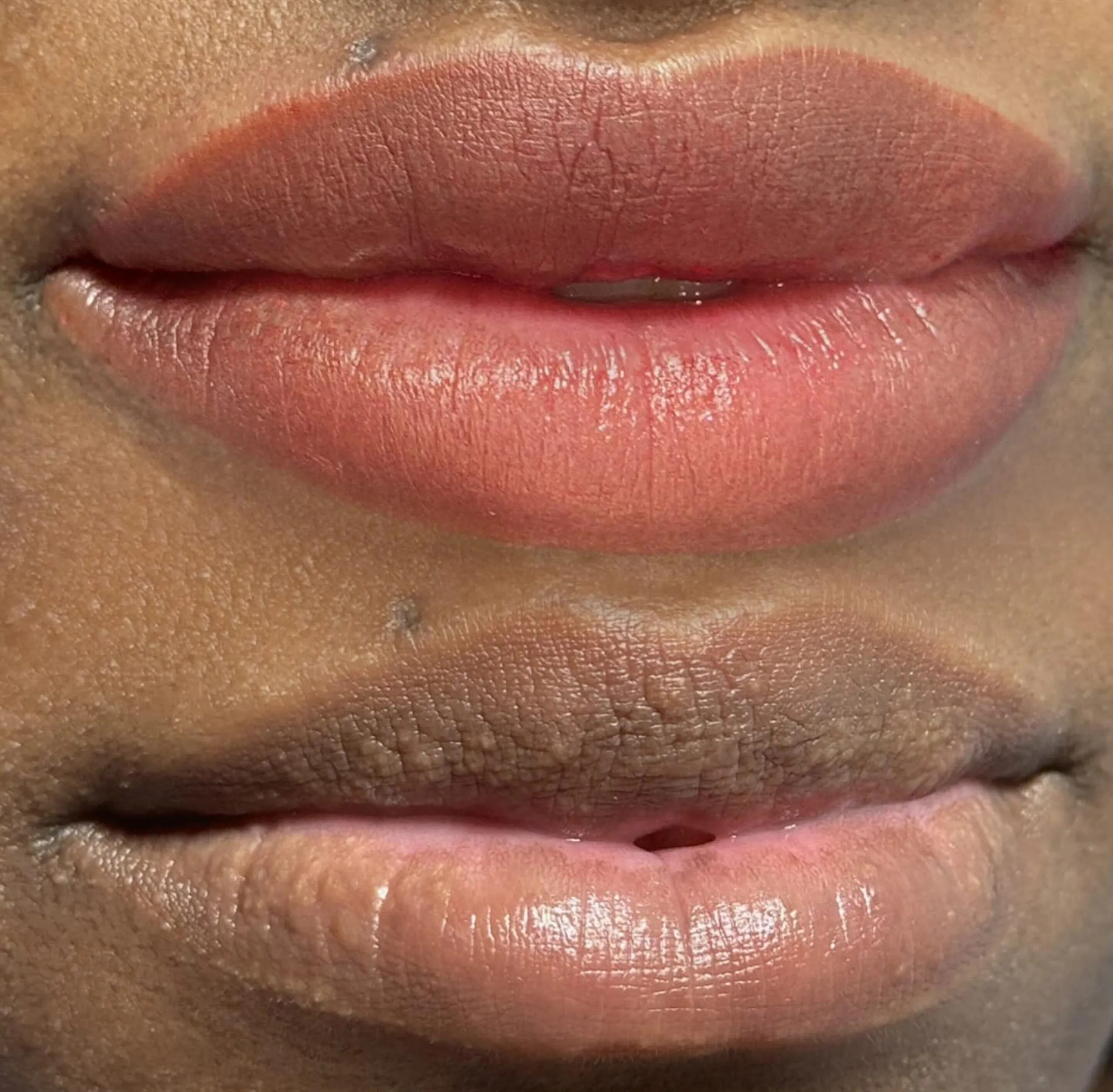 natural lip tattoo results